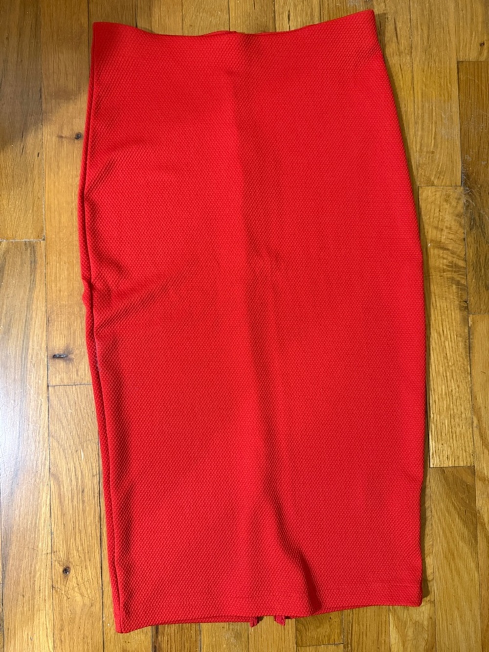 H&M Red Stretch Pencil Skirt - Women